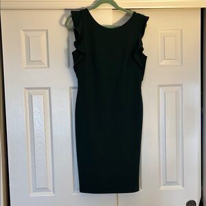Elegant Green Sleeveless Dress